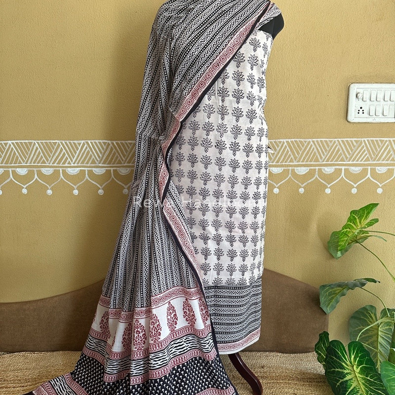  Bagh Print Cotton Suit