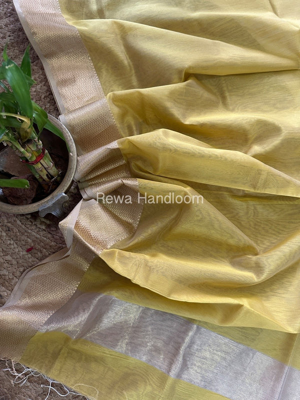 Maheshwari Rewa Border Silk Dupatta