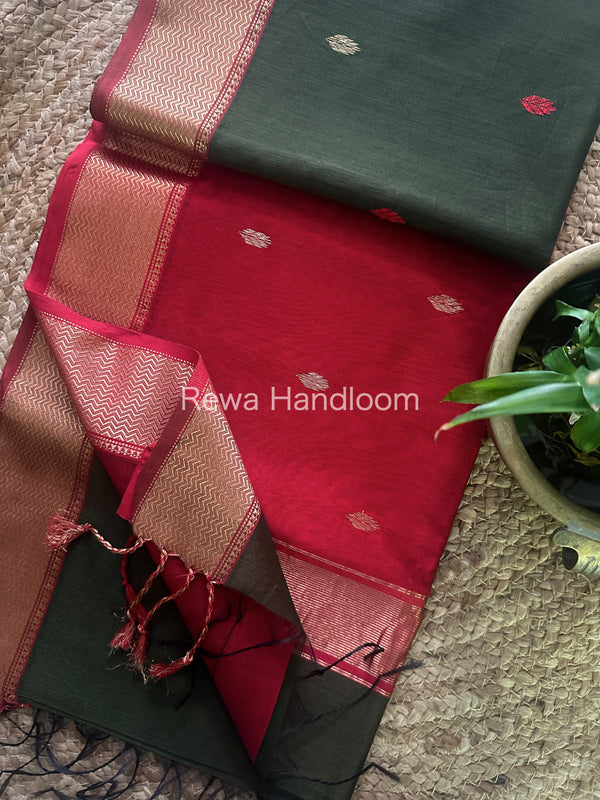 Maheshwari Zari Butti Saree 