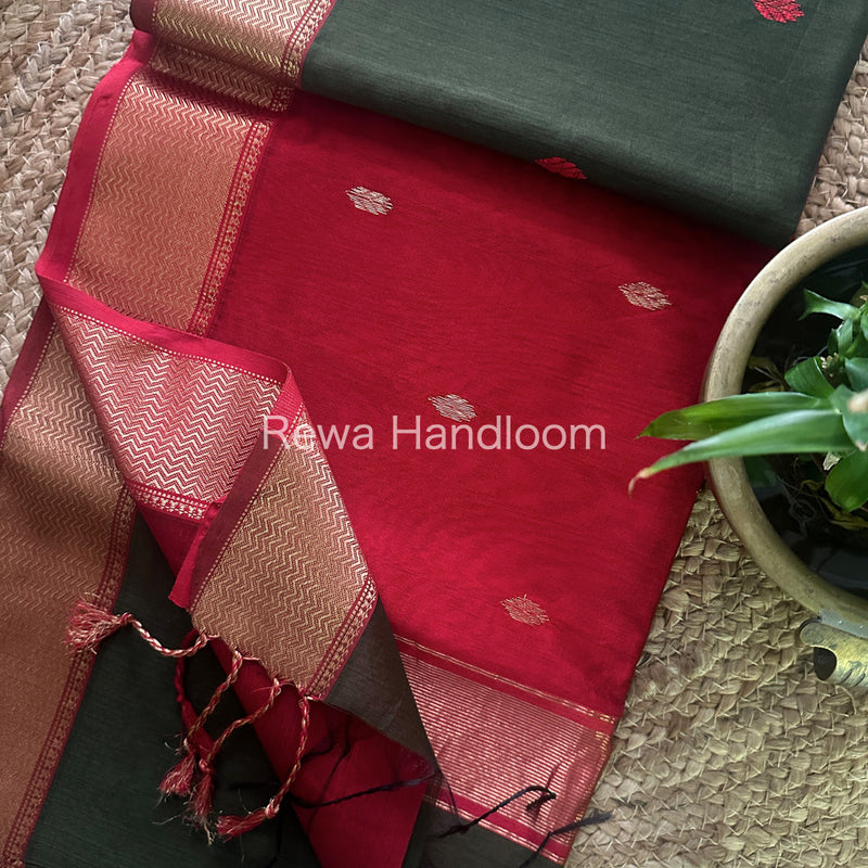 Maheshwari Zari Butti Saree 