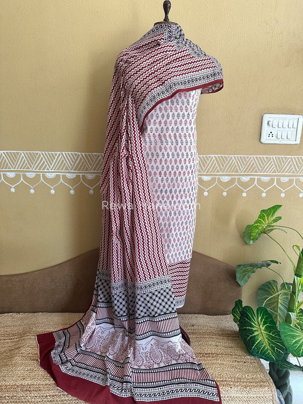  Bagh Print Cotton Suit