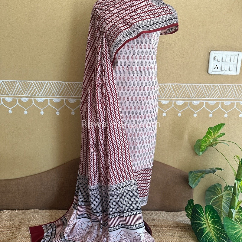  Bagh Print Cotton Suit
