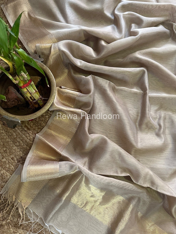 Maheshwari Rewa Border Silk Dupatta