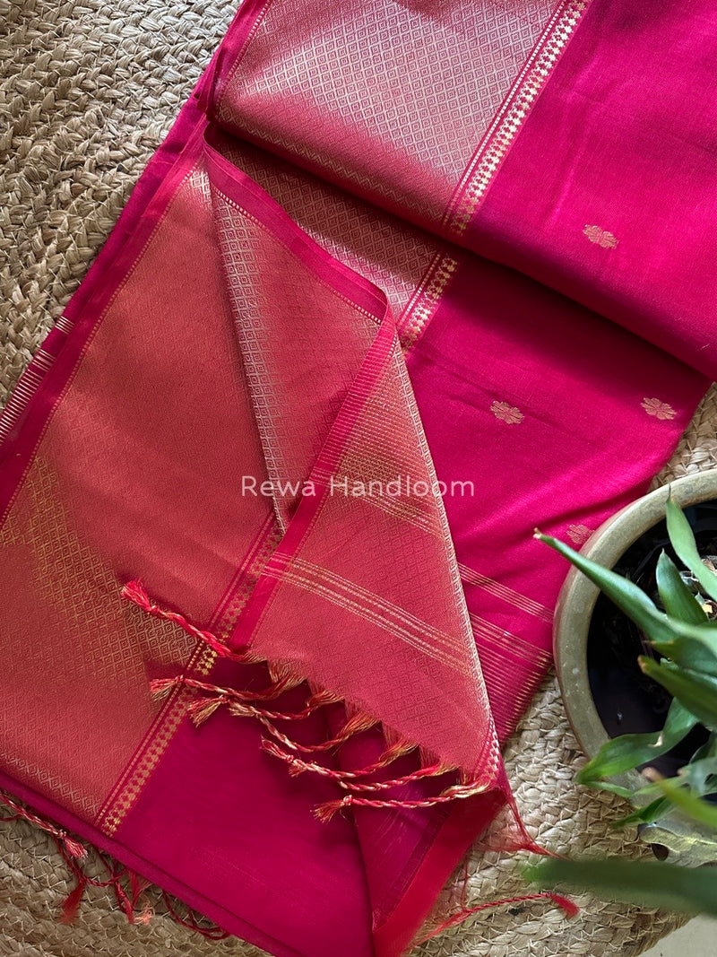 Maheshwari Zari Skirt Butti Saree