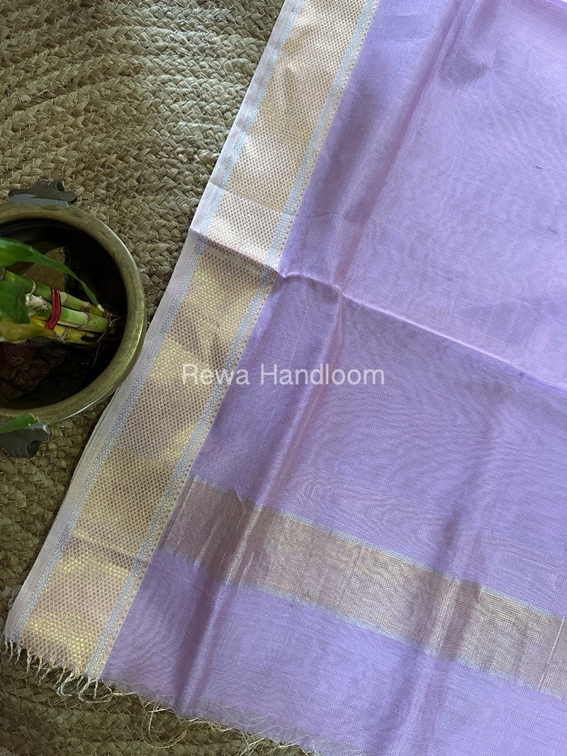 Maheshwari Lavender Tissue Dupatta TDZ016