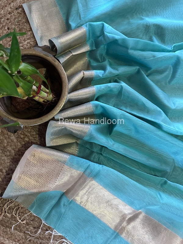 Maheshwari Rewa Border Silk Dupatta
