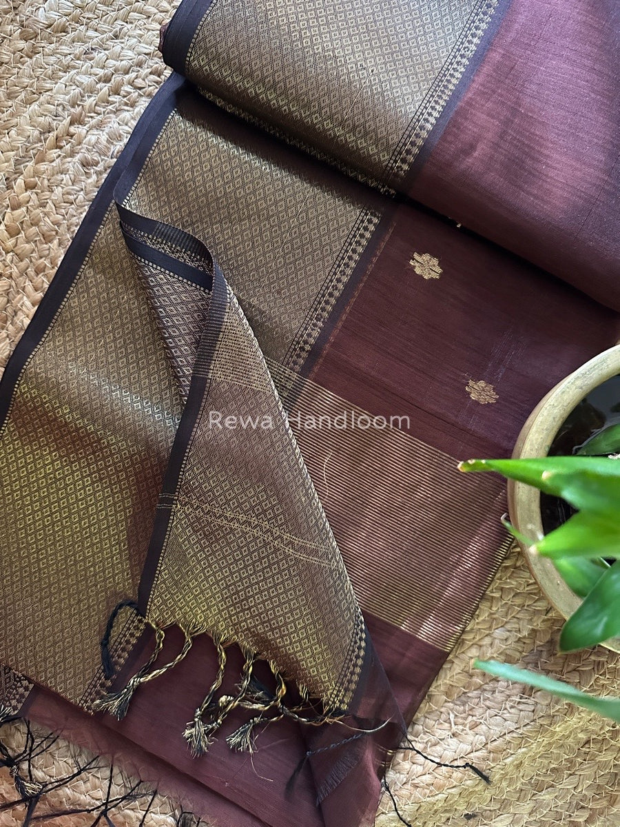 Maheshwari Zari Skirt Butti Saree