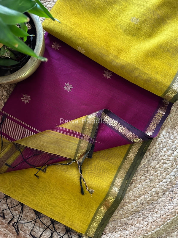  Zari Butti Maheshwari Saree