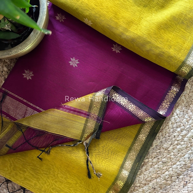  Zari Butti Maheshwari Saree