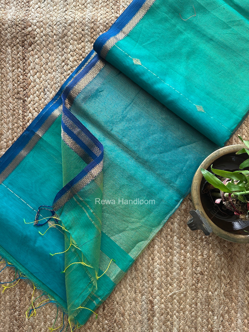Lining Butti Shaded Maheshwari Saree