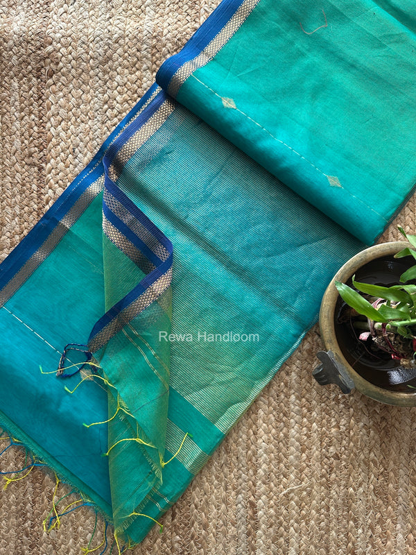 Lining Butti Shaded Maheshwari Saree