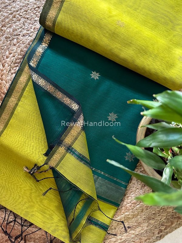  Zari Butti Maheshwari Saree