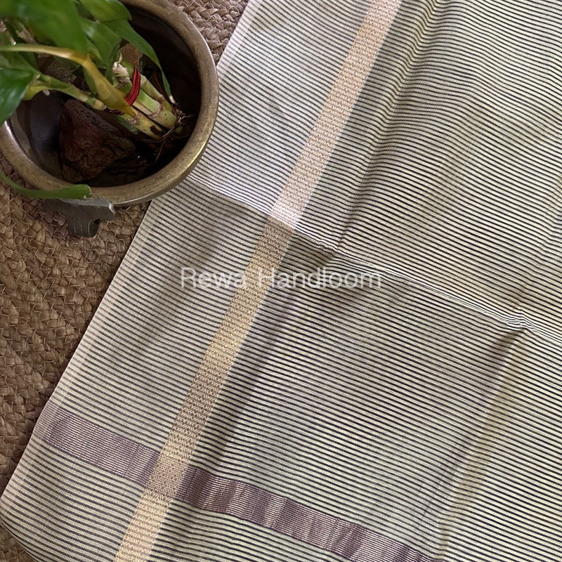 Maheshwari Light Pista Green Tissue Lining Dupatta TLD02