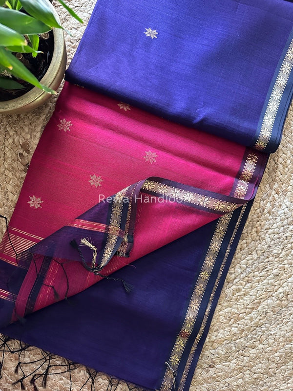  Zari Butti Maheshwari Saree