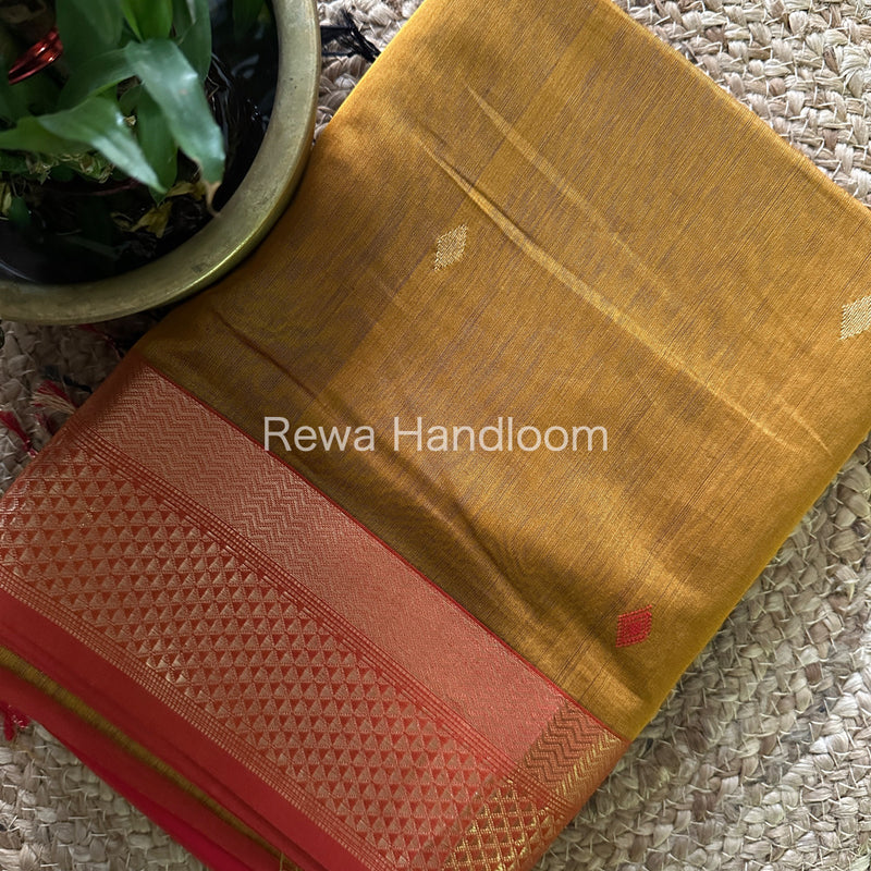  Zari Butti ~ Maheshwari Saree