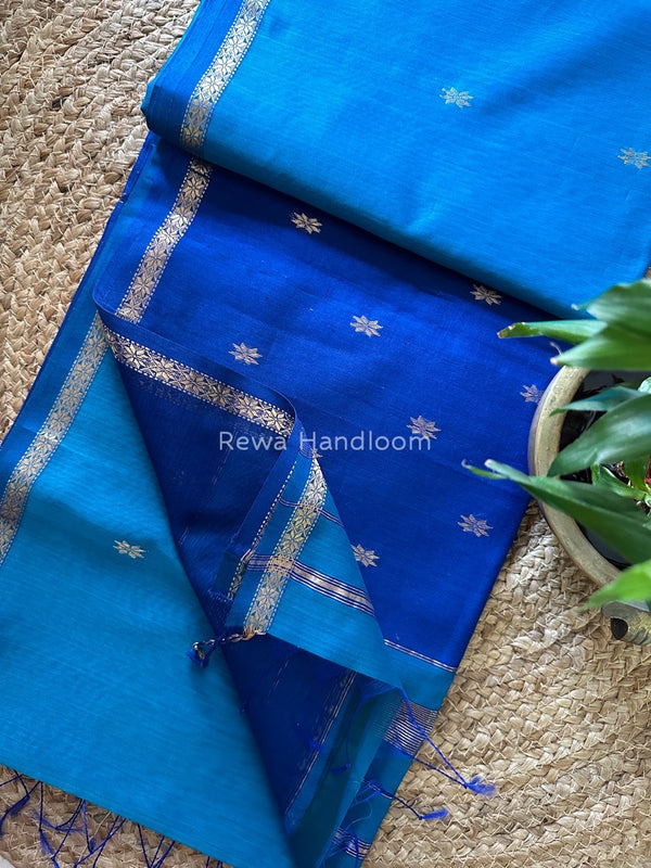  Zari Butti Maheshwari Saree