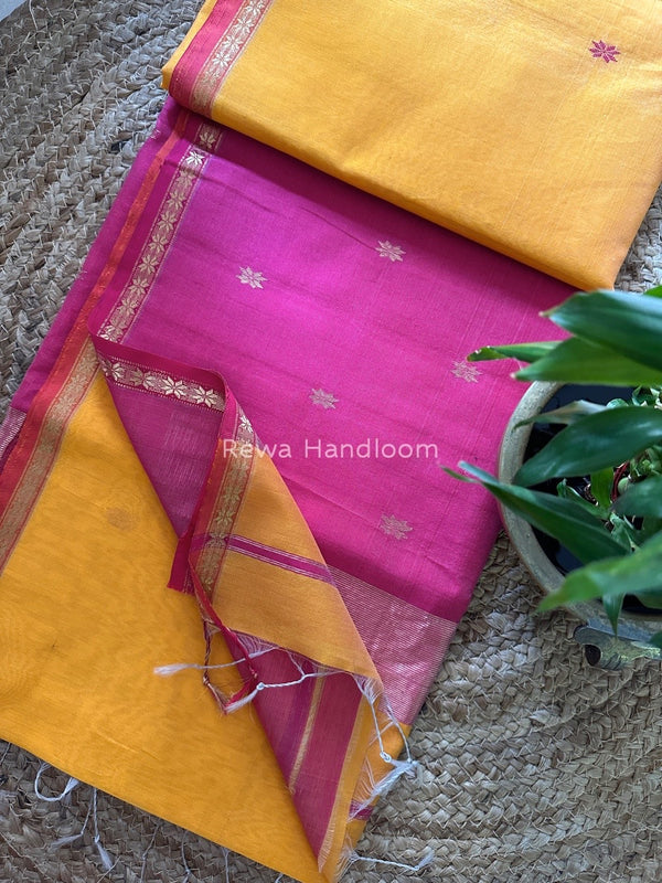  Zari Butti Maheshwari Saree