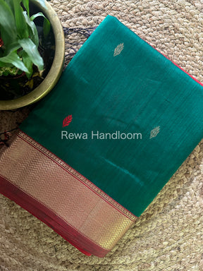  Zari Butti ~ Maheshwari Saree