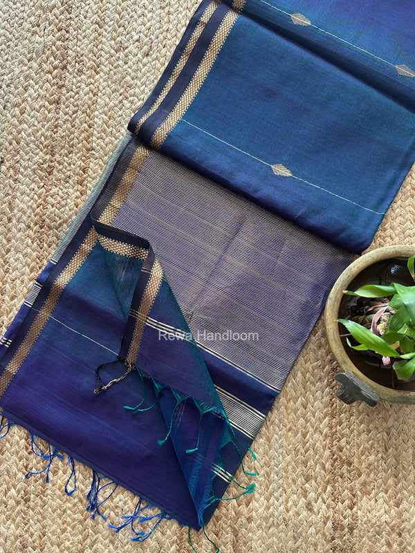 Lining Butti Shaded Maheshwari Saree
