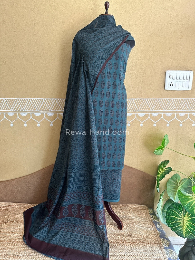  Bagh Print Cotton Suit