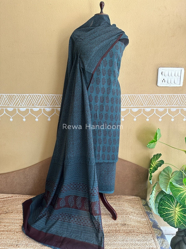 Bagh Print Cotton Suit