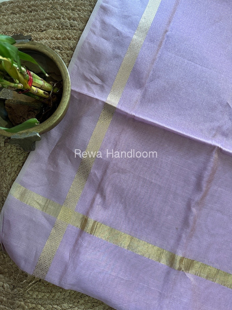 Maheshwari Purple Tissue Dupatta TDZ025