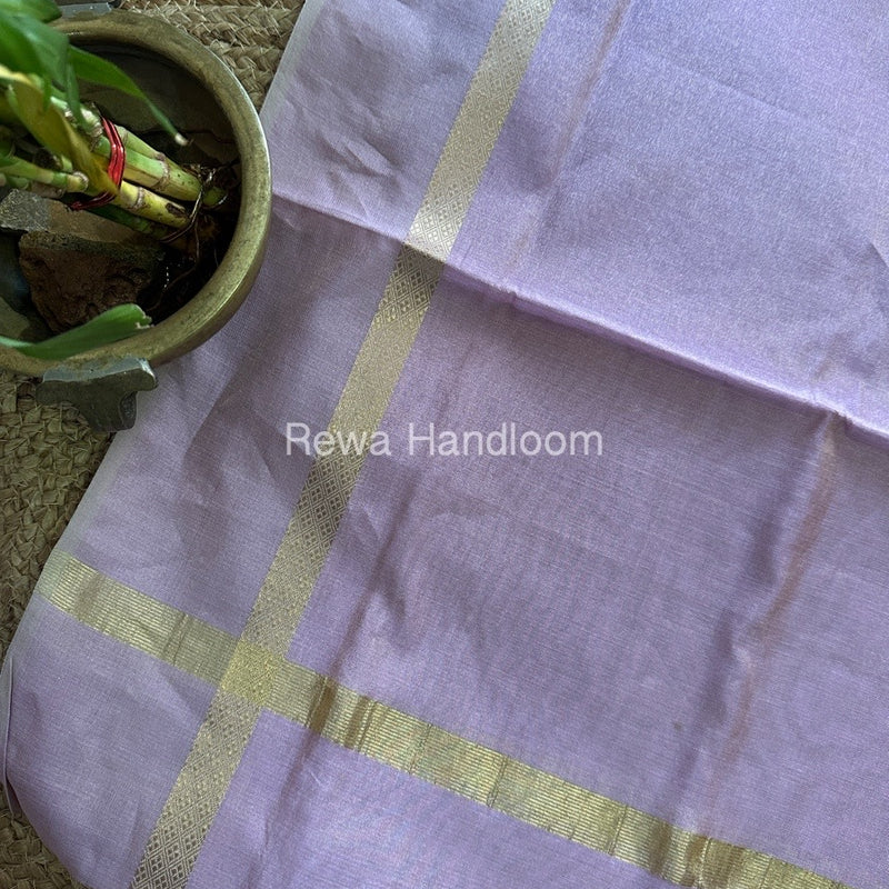 Maheshwari Purple Tissue Dupatta TDZ025