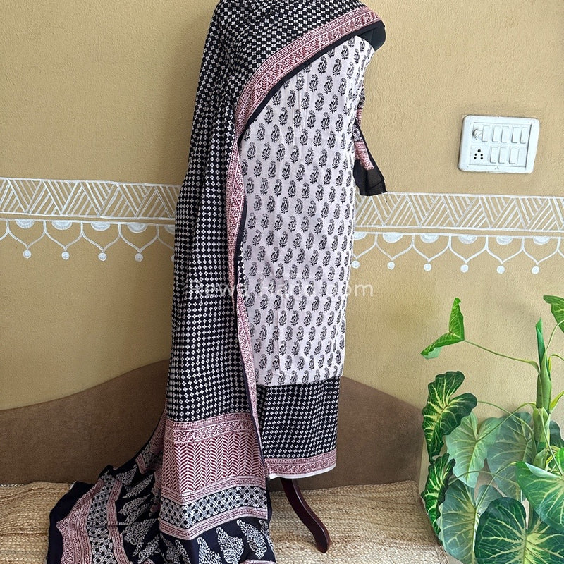  Bagh Print Cotton Suit