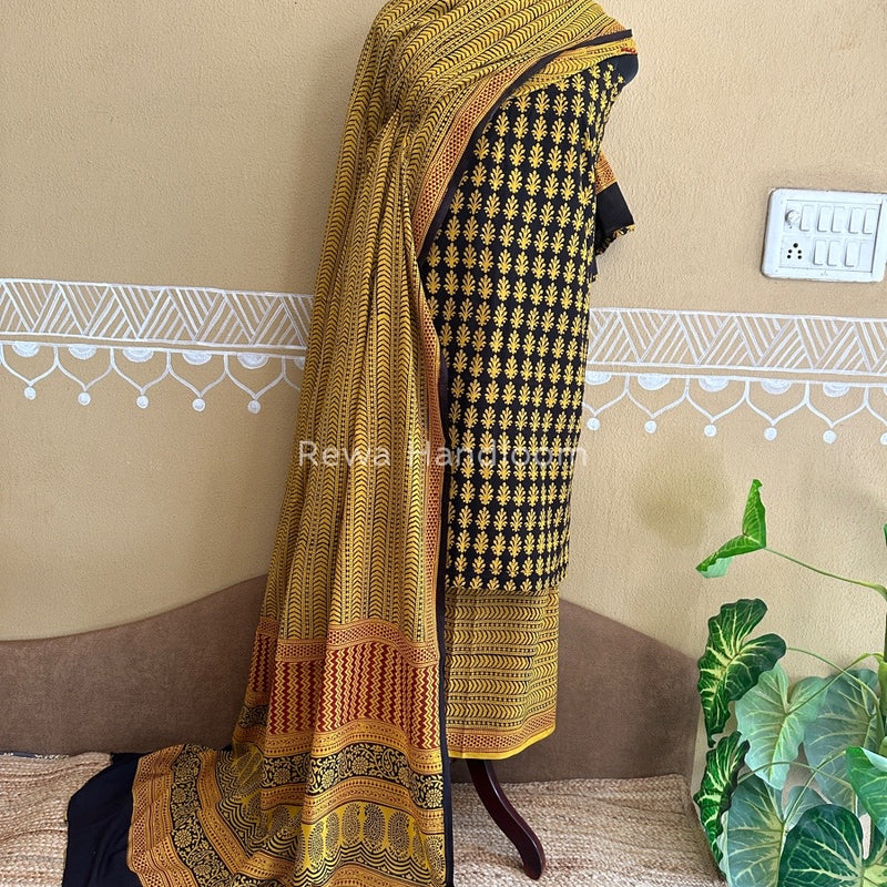  Bagh Print Cotton Suit