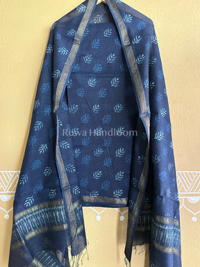 Maheshwari Indigo Print Suit 