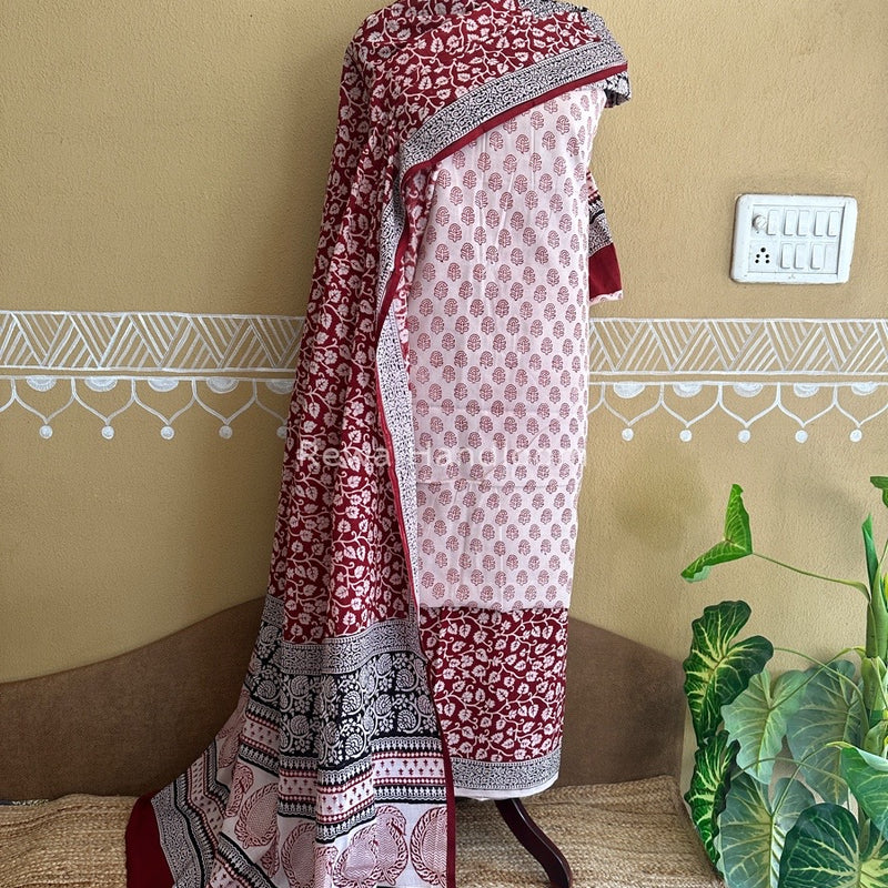  Bagh Print Cotton Suit