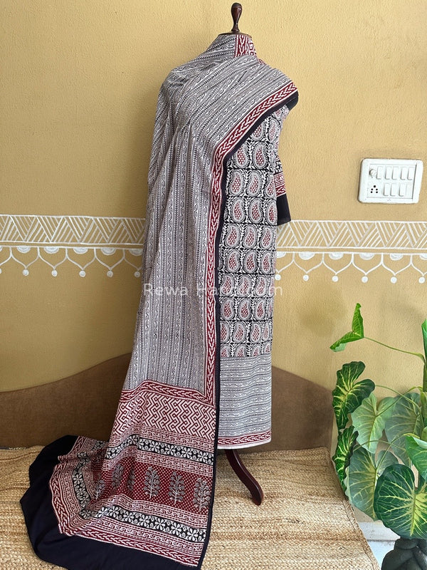  Bagh Print Cotton Suit