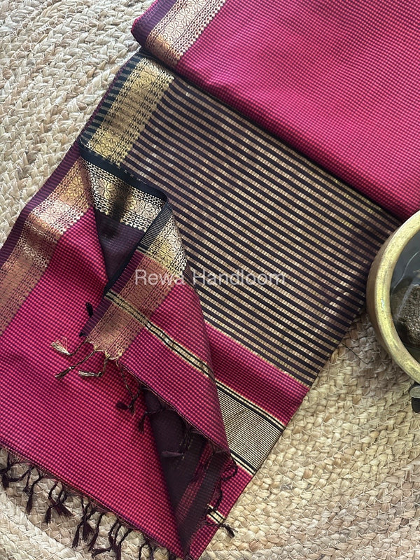 Maheshwari Garbha Reshami Silk Saree