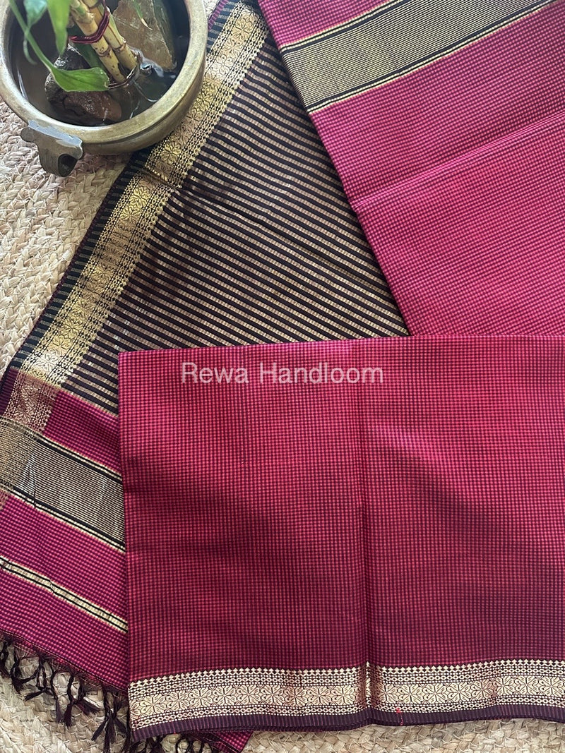 Maheshwari Garbha Reshami Silk Saree