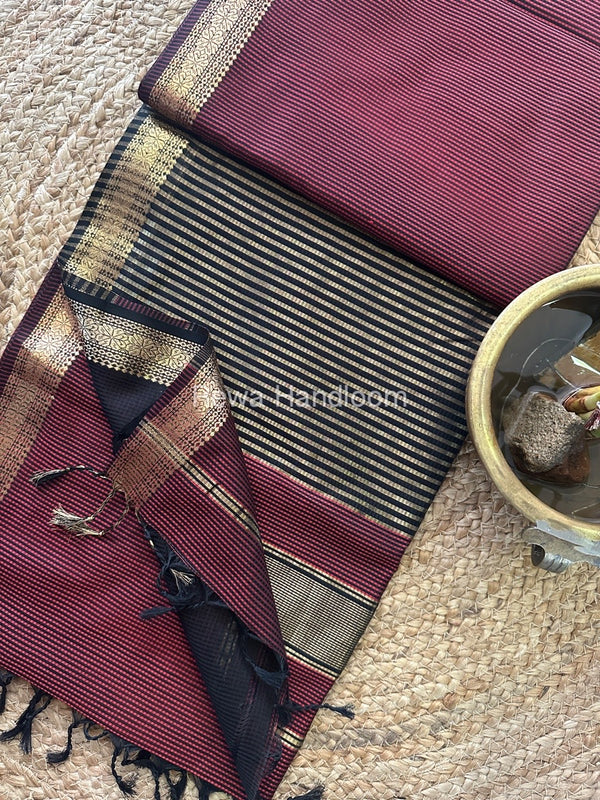 Maheshwari Garbha Reshami Silk Saree