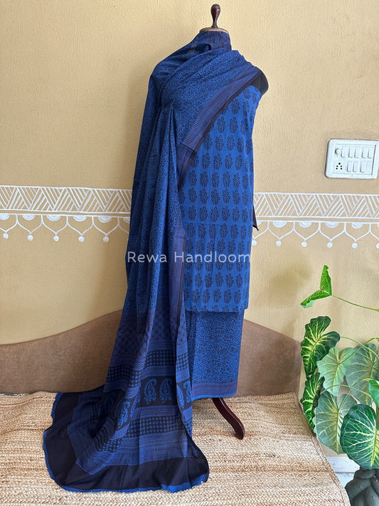  Bagh Print Cotton Suit