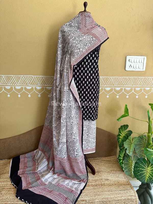  Bagh Print Cotton Suit