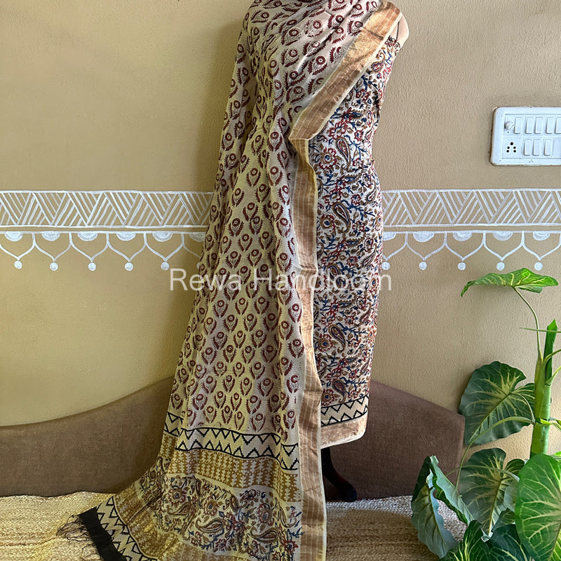 Maheshwari Bagru Printed Dress Material