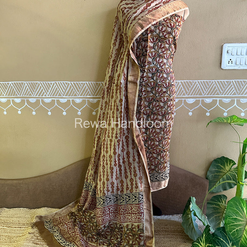 Maheshwari Bagru Printed Dress Material