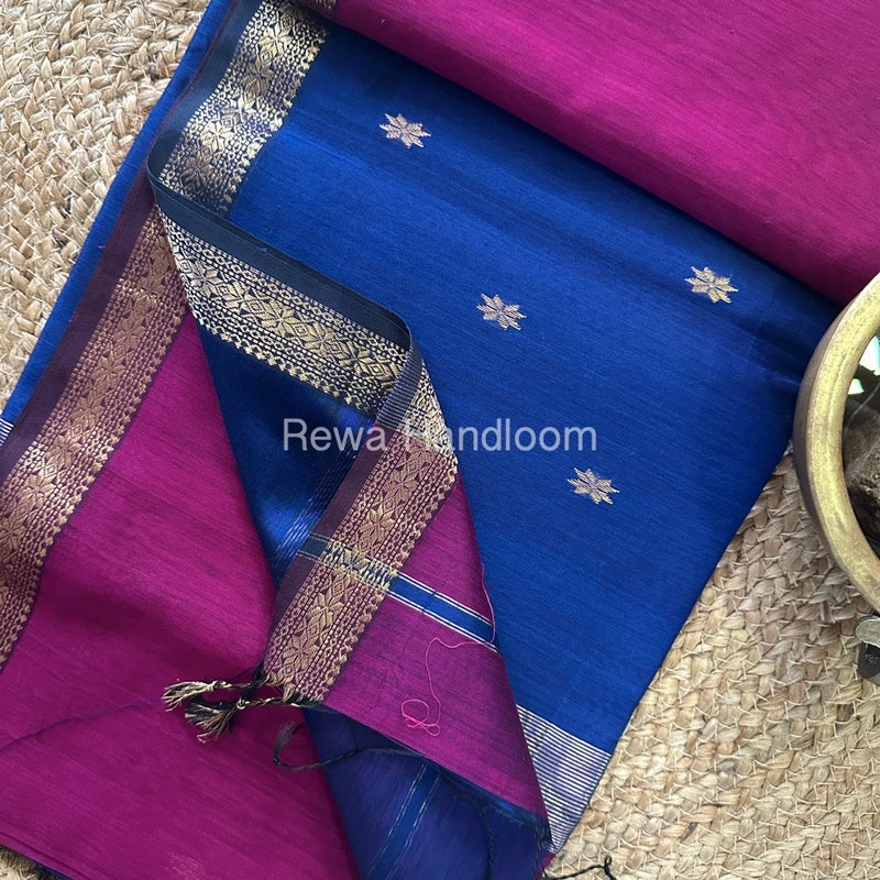  Zari Butti Maheshwari Saree