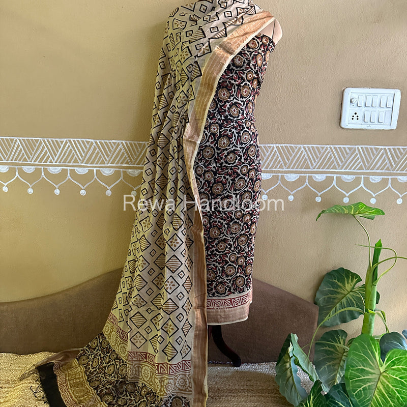 Maheshwari Bagru Printed Dress Material