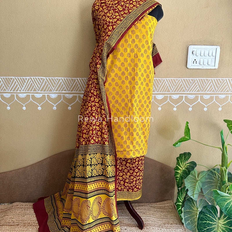  Bagh Print Cotton Suit