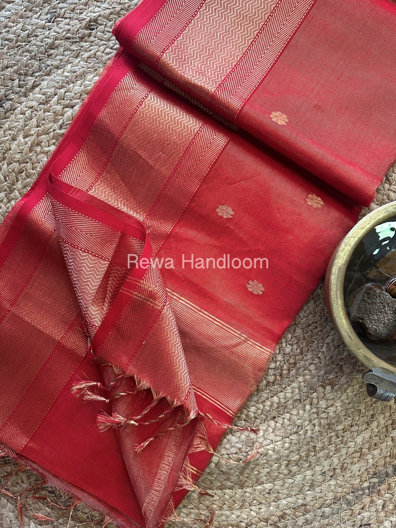 Maheshwari Tissue Butti Saree