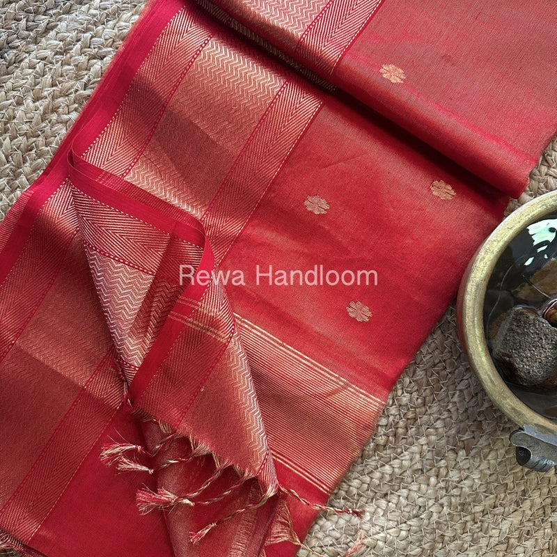 Maheshwari Tissue Butti Saree