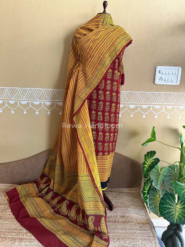  Bagh Print Cotton Suit