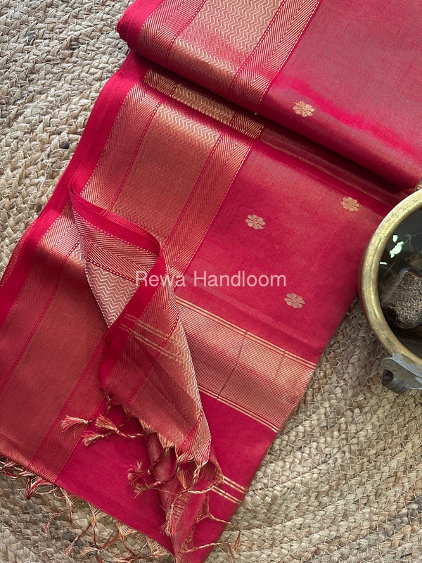 Maheshwari Tissue Butti Saree