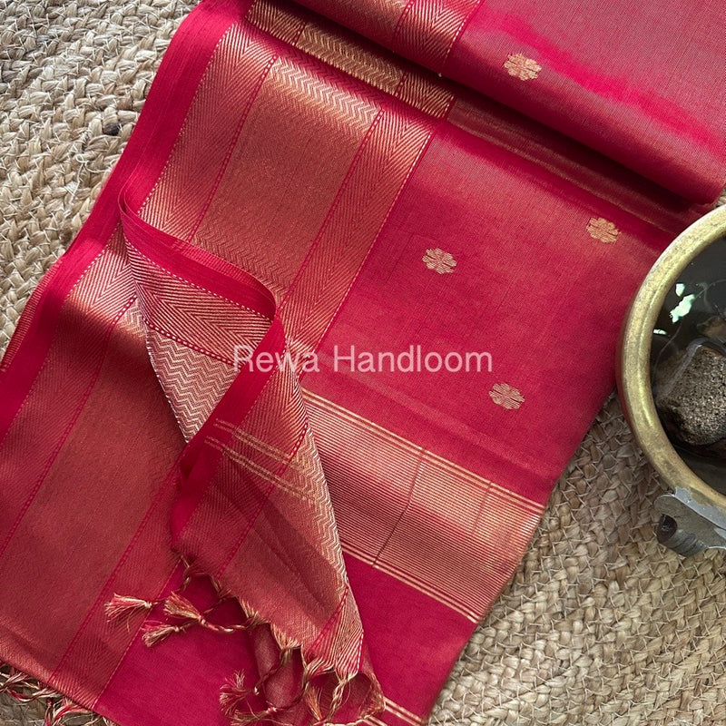Maheshwari Tissue Butti Saree