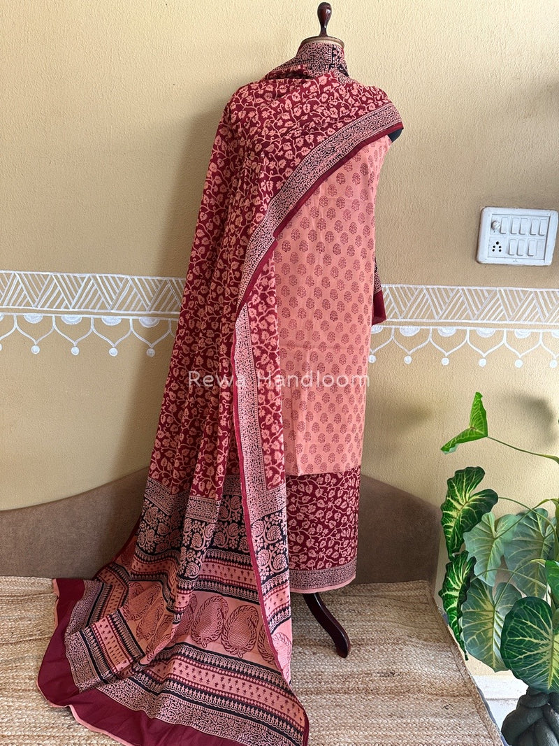  Bagh Print Cotton Suit