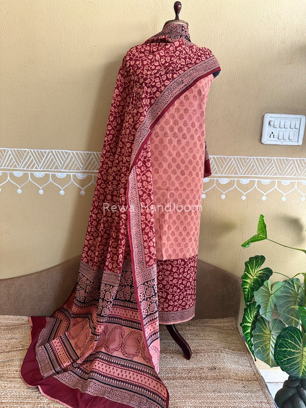  Bagh Print Cotton Suit