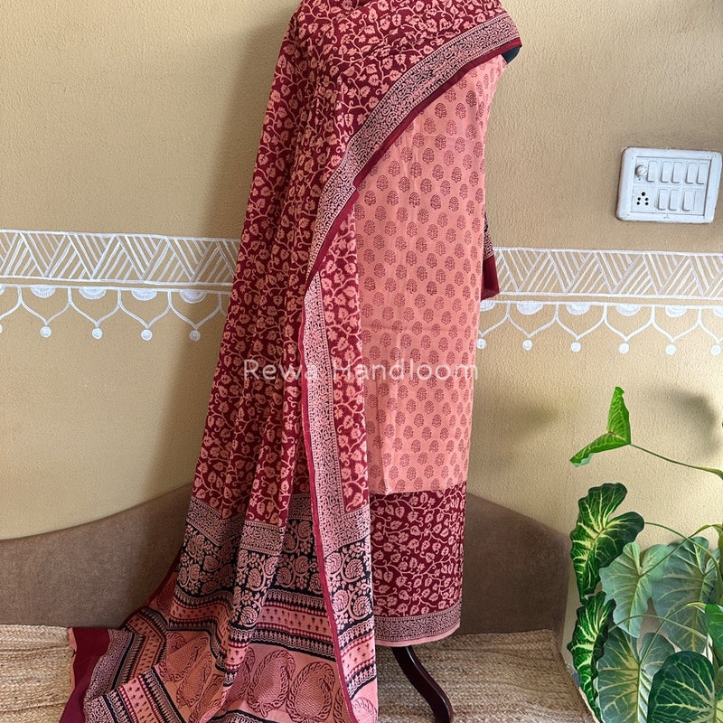  Bagh Print Cotton Suit